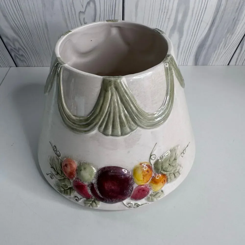 Yankee Candle Raised Fruit Candle Shade Topper Cream Sparkle Dust